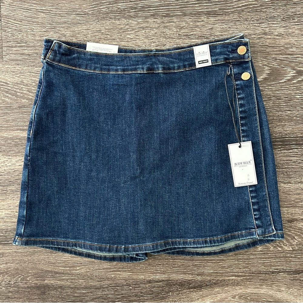 Judy Blue Dark Blue Denim Mini Skirt